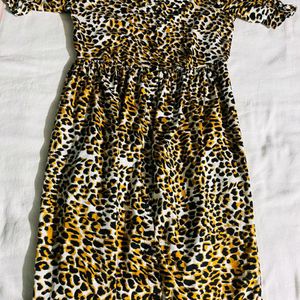 Tiger Print  Maxi Dress