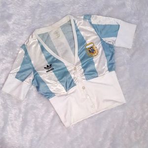 ADIDAS ORIGINALS Retro Argentina Crop Shirt 👕