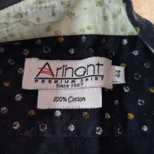 Arihant Printed Shirt XL 44 Relaxed Fit