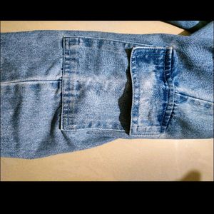 Blue Cargo Ripped Jeans For Women