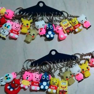 50 Piece Of Cartoon Keychain