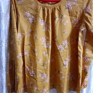 Girls Mustard Top