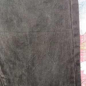 Textured Black Pant For Men