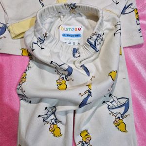 Bumzee cindrella print shirt and pajama set