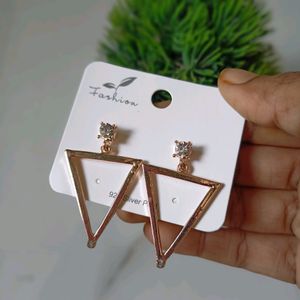 Rose gold Korean Statement Earrings