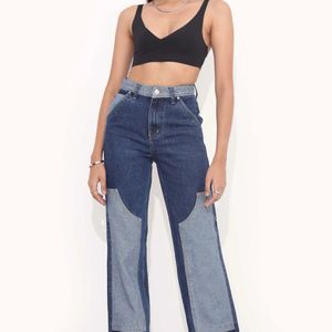 Two Toned Carpenter Straight Fit Jeans