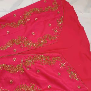 ❗Price Drop❗Gown With Pants N Banarsi Dupatta