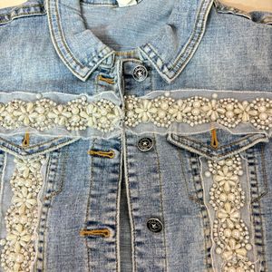 Denim Embroidered Jacket