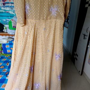 Golden Long Frock