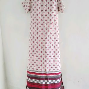 White Anarkali Suit