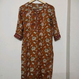 Brown Kurti Set