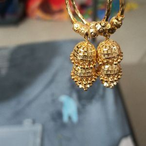 One Gram Gold Plated Bali Jhuka