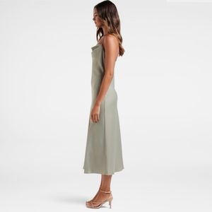 Forever New Opal Bias Cowl SatinMidi Dress