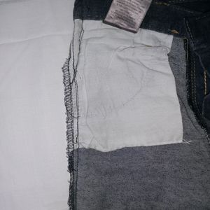 JEANS In Dark Bluish Colour- High Waist Skinny Jeans, Length-around 36, Bottom- 10 and the half.