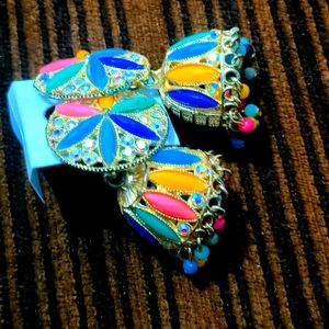 Letest Multicolour Jhumki Earring