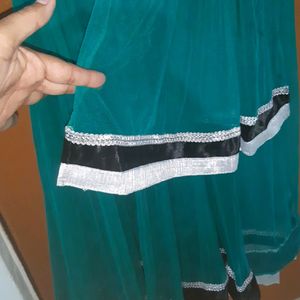 Anarkali Festive Kurta With Dupatta In Half Rate