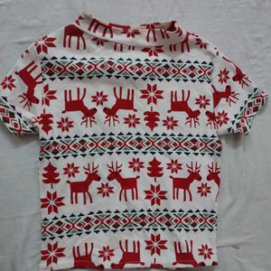 Christmas Themes Crop Top