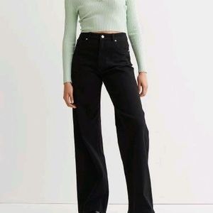 H&M Black Twill Trouser