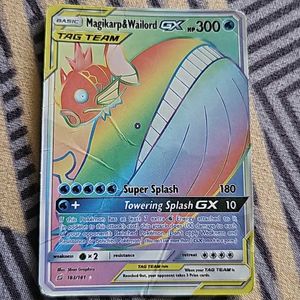 Pokemon Cards Rainbow Magikarp And Wailord.