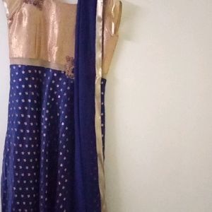 Ethnic Long Frock With Chunni