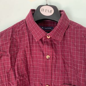 VANHEUSEN Red Checked Shirt ( Men)