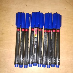 Camlin Cd-dvd Marker Pen *Pack Of 10* (Blue 💙)