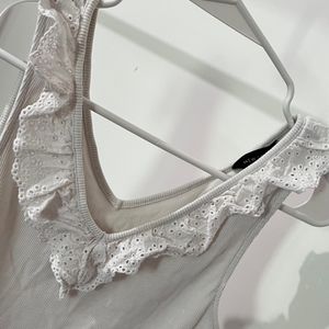 White Top With Lace