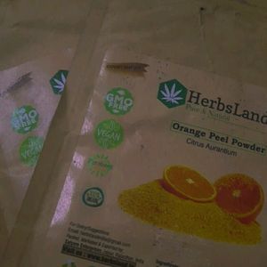 Orange Peel Powder And  Neem Leaf Powde