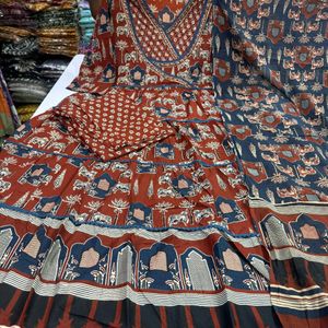 New Unused Pure Cotton Viral Anarkali Suit