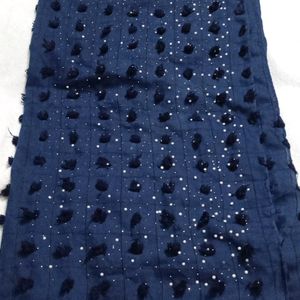 Pom -Pom Dupatta/ Shawl For Fartha And Abaya