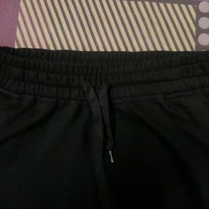 100% Pure Heavy Cotton Black Track  Pant