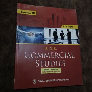 Icse Class IX Commercial Studies