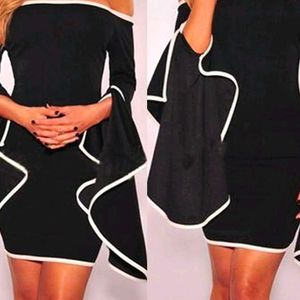 9.19.9 BLACK SEXY MINI BODYCON