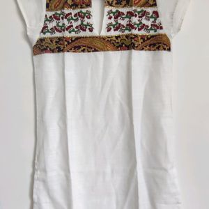 Soch White & Red Kurta