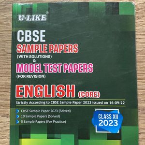 CBSE SAMPLE PAPERS- ENGLISH (core)