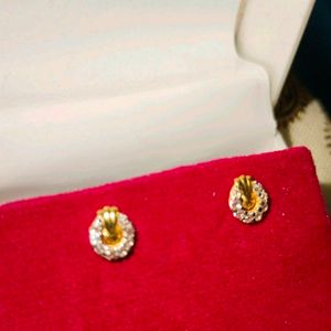 Pure 22ct Gold Earrings For Women/ Girls