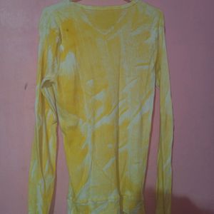 Tie Dye Yellow Sweatshirt