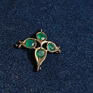 14k Antique Emerald Pendant