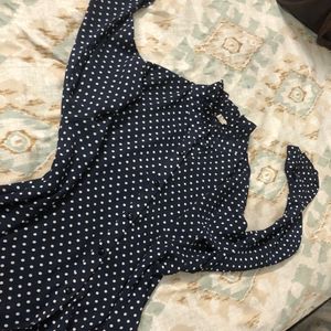 Premium Vintage Navy Blue Top