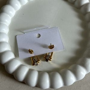 Anti-tarnish stud earrings