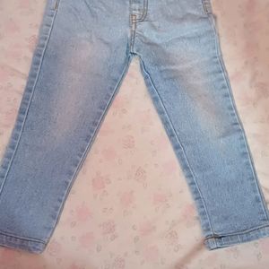 Light Blue Denium Jean And Pink Top