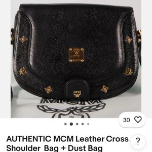 MCM Authentic Leather Sling Bag