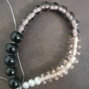 Real Pearls And Glass Beads For DIY Bracelet