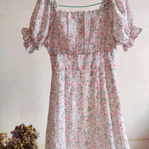 A Line Floral Dress