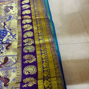 paithani kathpadar saree