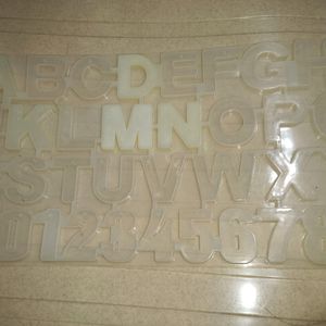 Alphabetical Silicone Mould For Resin Works