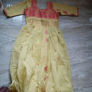 Party Wear Organzo Feeding Kurti Umbrella Cut