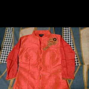 Once Worn Peach Full Blouse