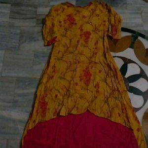 Pink Anarkali Kurti