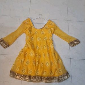 BRIDAL HEAVY GARARA CHIKANKARI WORK ON SILK